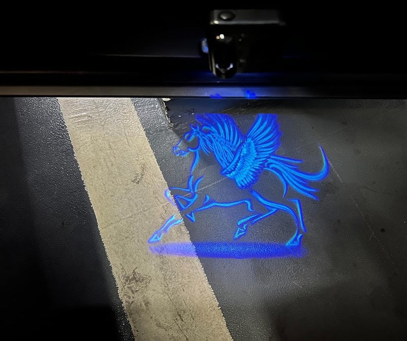 NewL 2 Pcs Led Car Door Welcome Light for Blue Horse Logo Symbol Projector Lights Ghost Shadow Light - Image 5